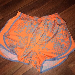 Orange & blue Nike shorts